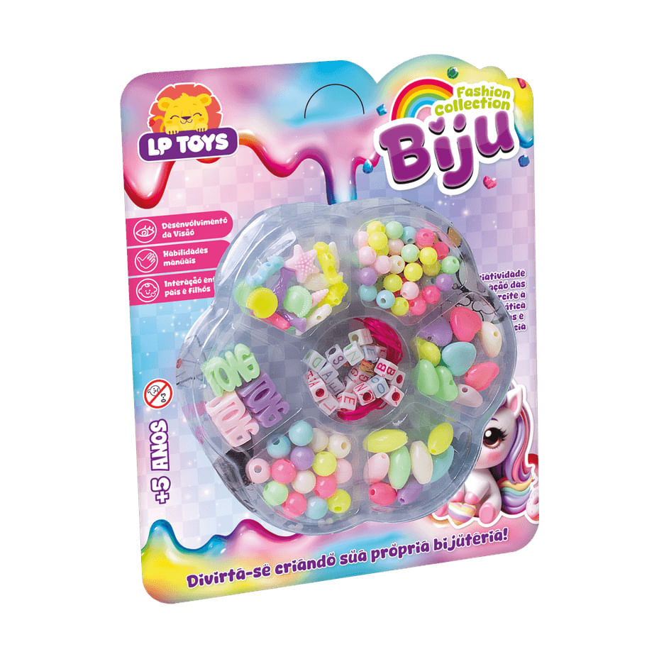 Pacote de miçangas coloridas para personalização do tênis infantil Kidy